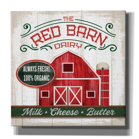 Image of 'The Red Barn' by Mollie B, Canvas Wall Art