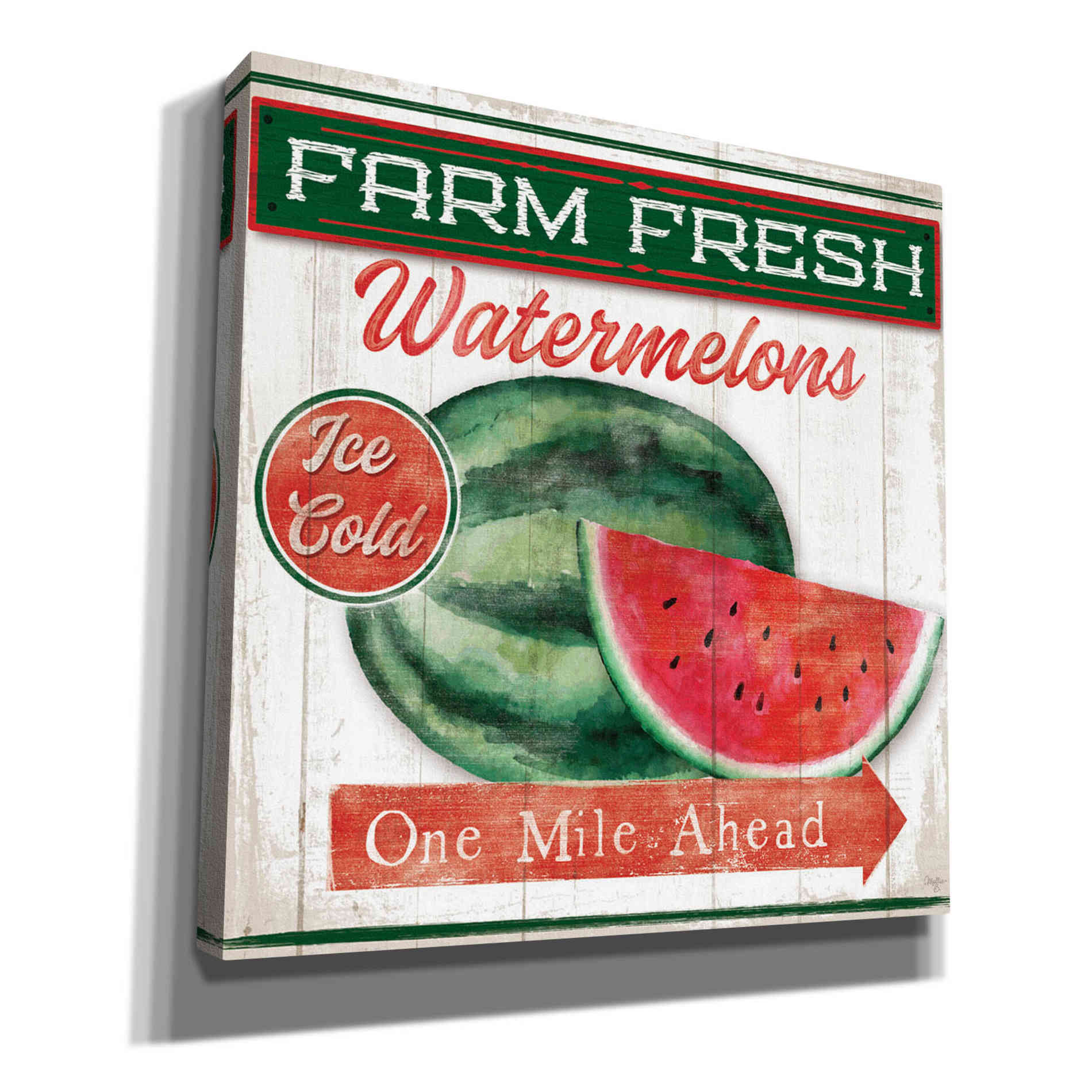'Watermelon Farm' by Mollie B, Canvas Wall Art