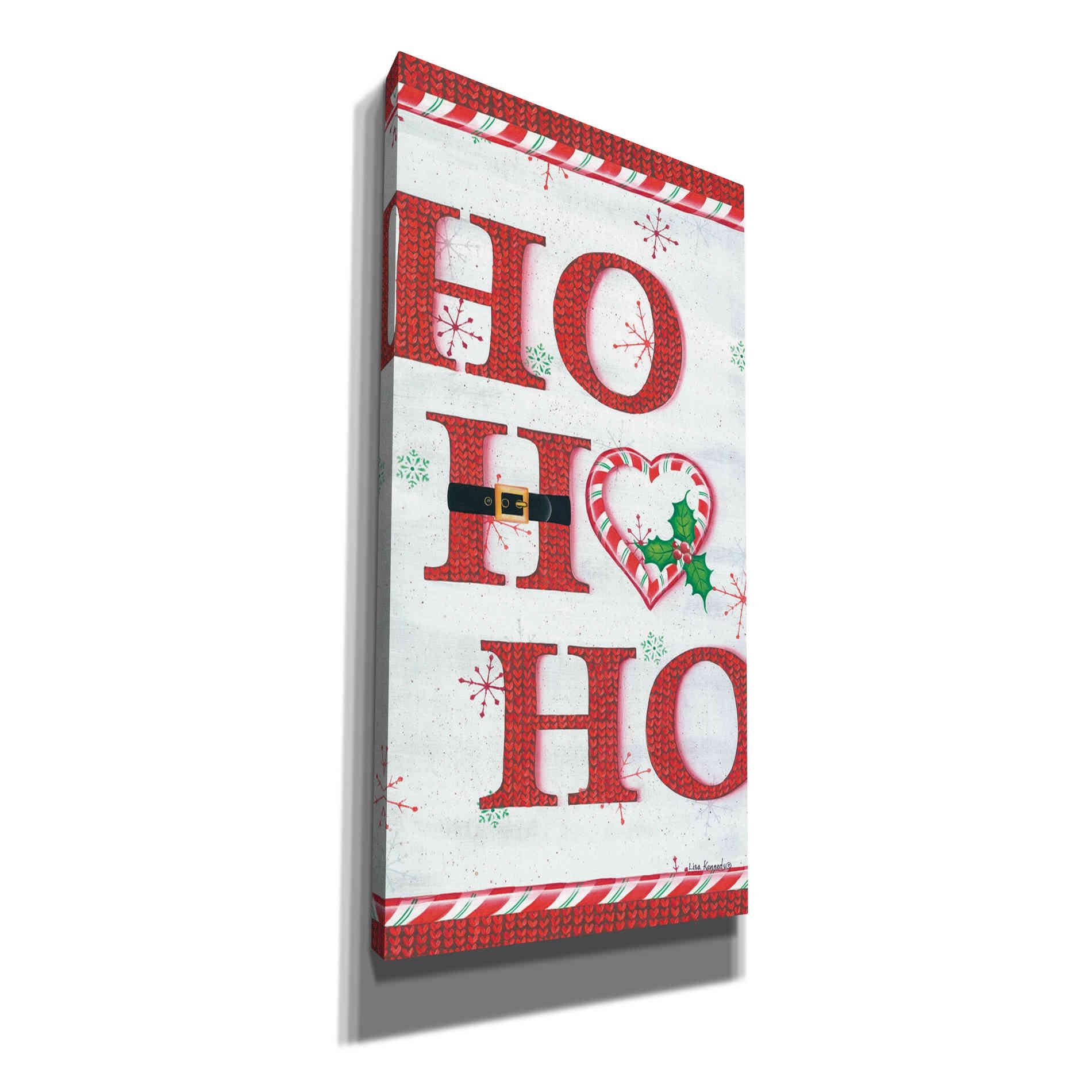 'Ho Ho Ho' by Lisa Kennedy, Canvas Wall Art