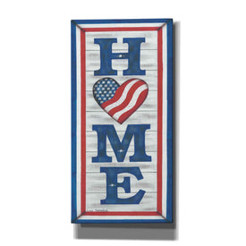 'Patriotic Home' by Lisa Kennedy, Canvas Wall Art
