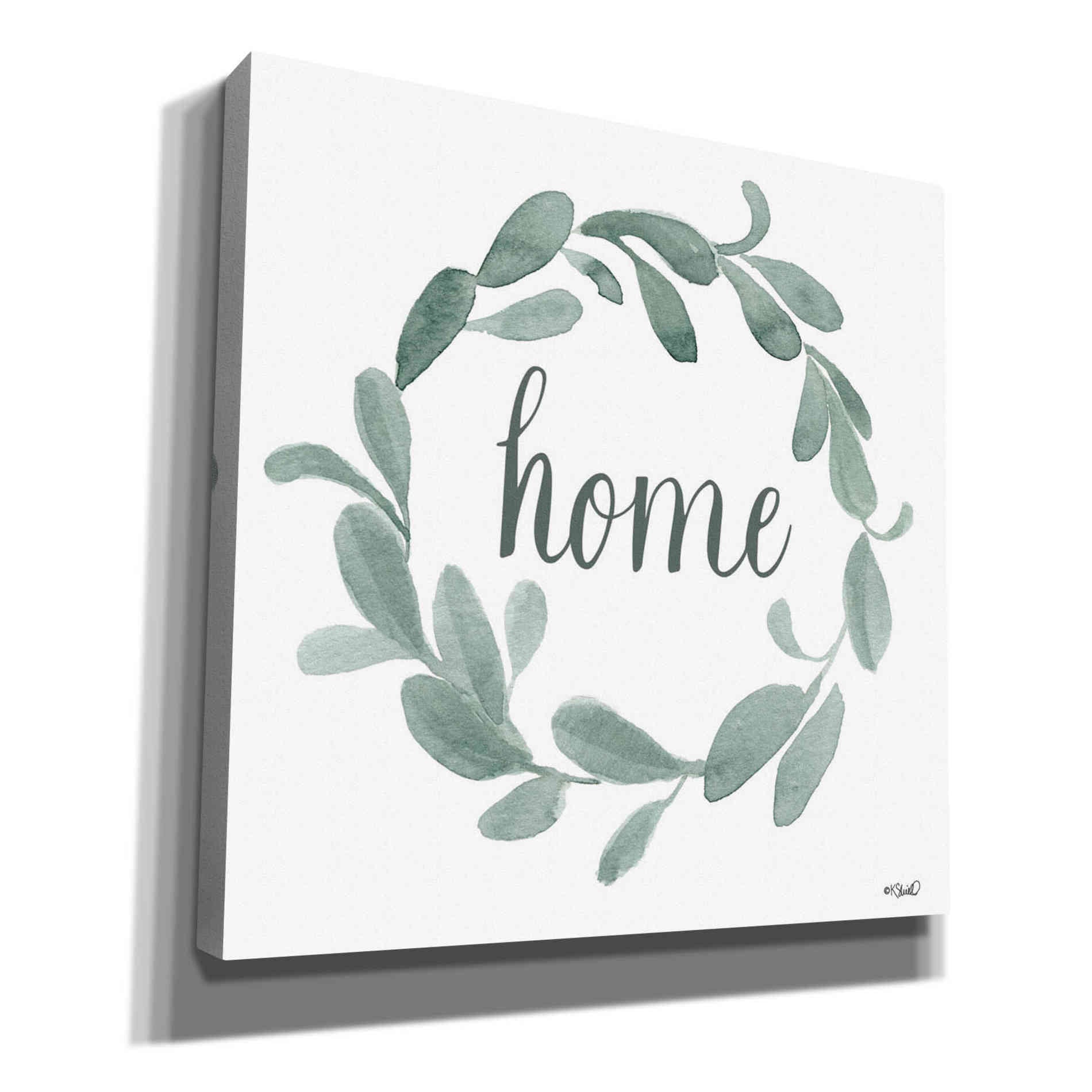 'Welcome Home Wreath' by Kate Sherrill, Canvas, Wall Art
