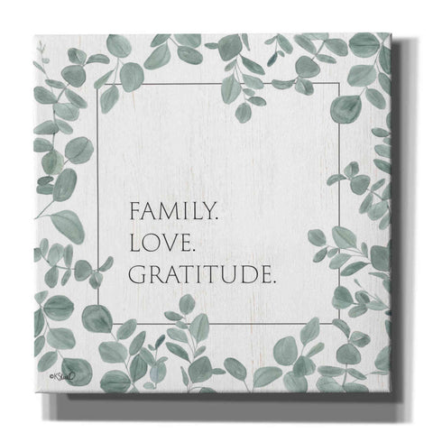 Image of 'Family Love Gratitude Eucalyptus' by Kate Sherrill, Canvas, Wall Art