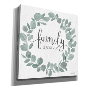 'Family Forever Eucalyptus Wreath' by Kate Sherrill, Canvas, Wall Art