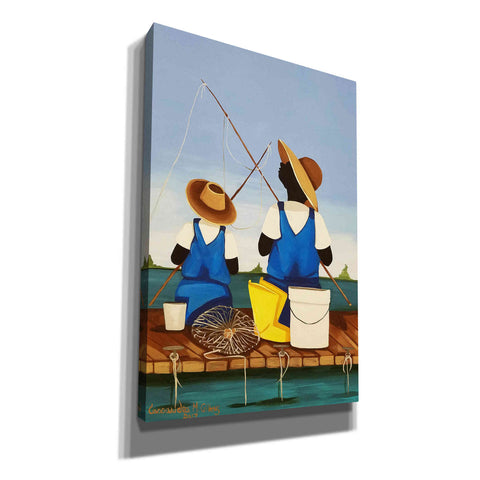 Image of 'Father and Son Bonding' by Cassandra Gillens, Canvas, Wall Art