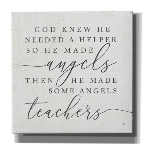 Image of 'God Made Angel Teachers' by Lux + Me Designs, Canvas, Wall Art