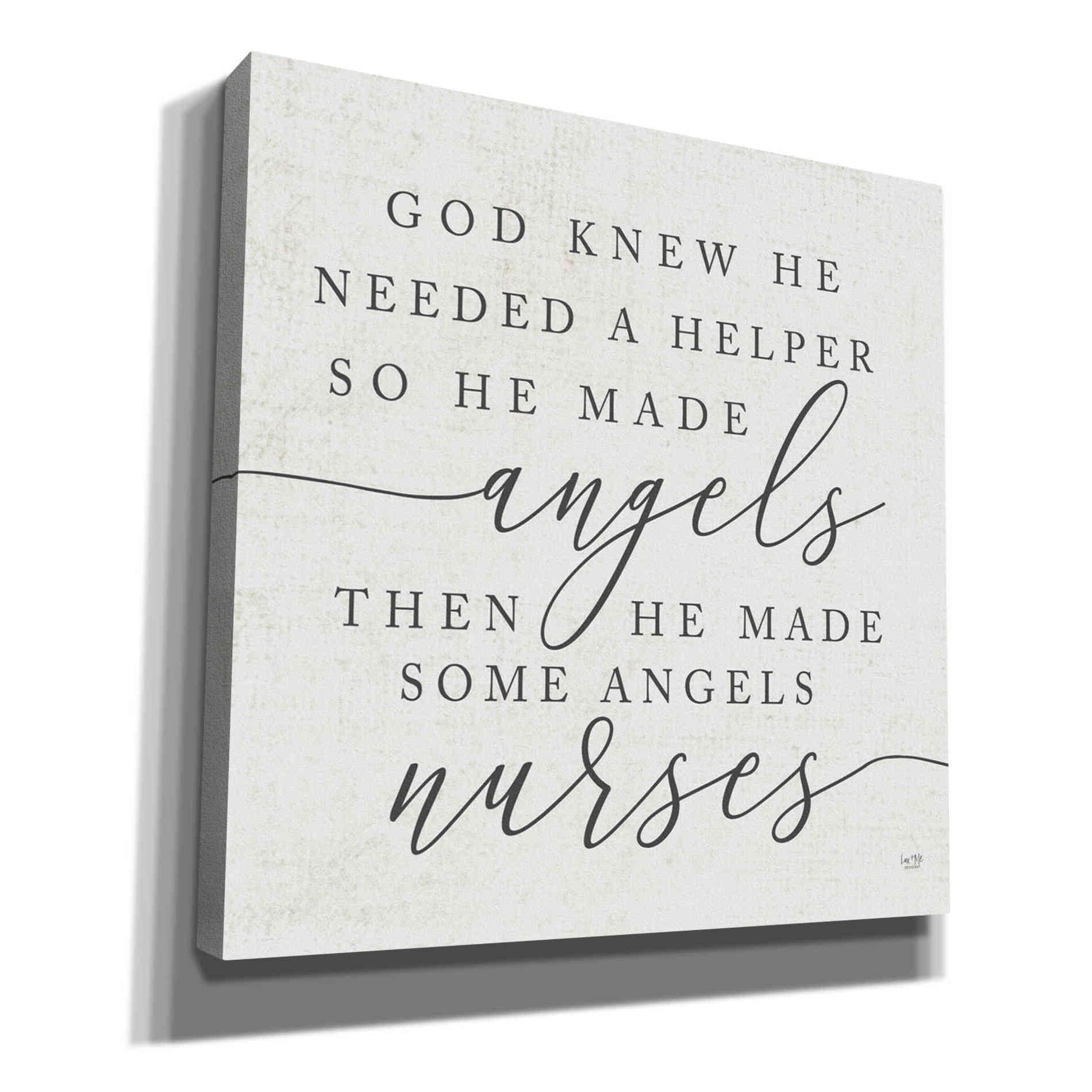 'God Made Angel Nurses' by Lux + Me Designs, Canvas, Wall Art