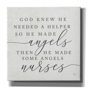 'God Made Angel Nurses' by Lux + Me Designs, Canvas, Wall Art
