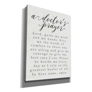 'A Doctor's Prayer' by Lux + Me Designs, Canvas, Wall Art