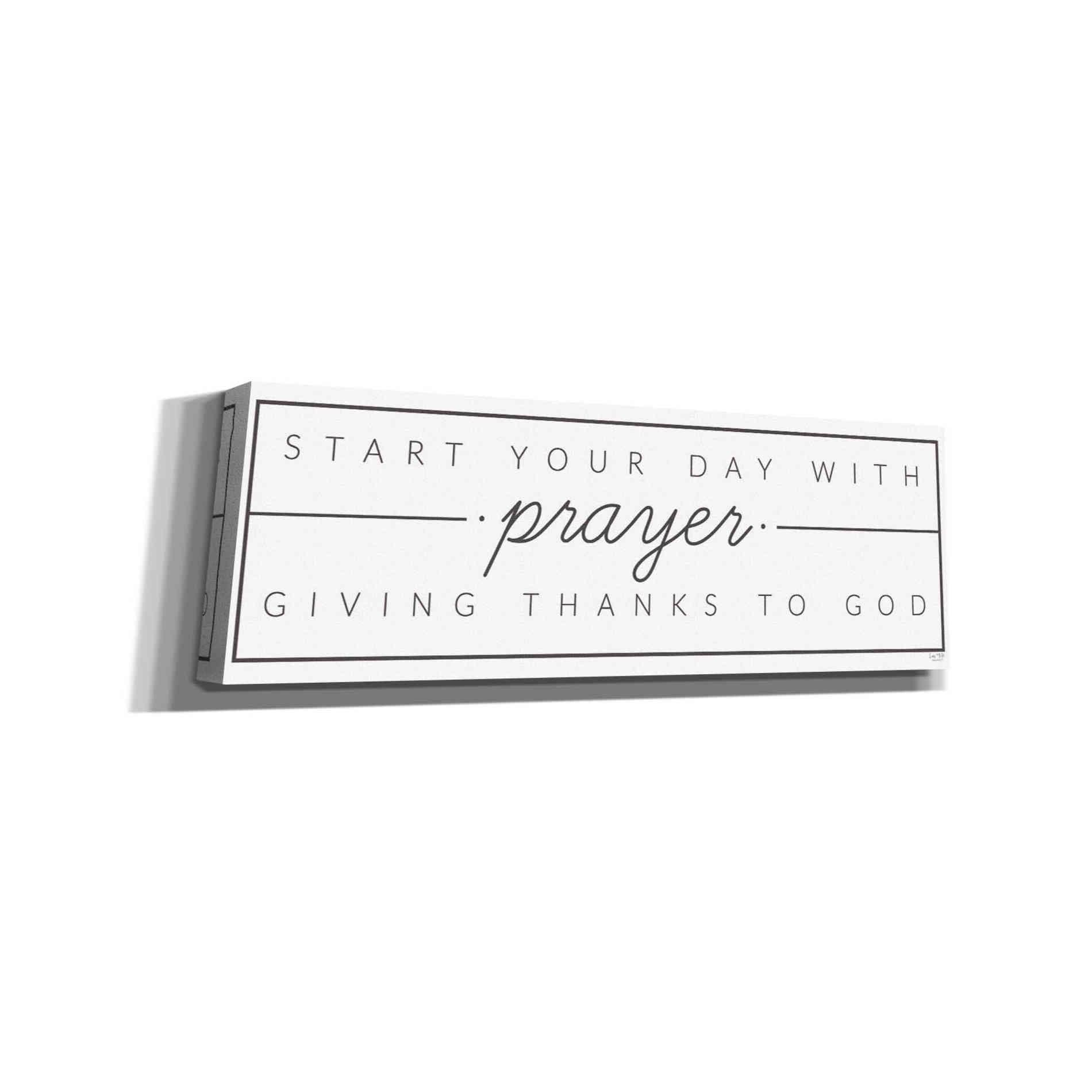'Start Your Day with Prayer' by Lux + Me Designs, Canvas, Wall Art