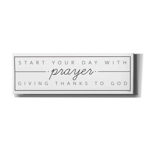 Image of 'Start Your Day with Prayer' by Lux + Me Designs, Canvas, Wall Art
