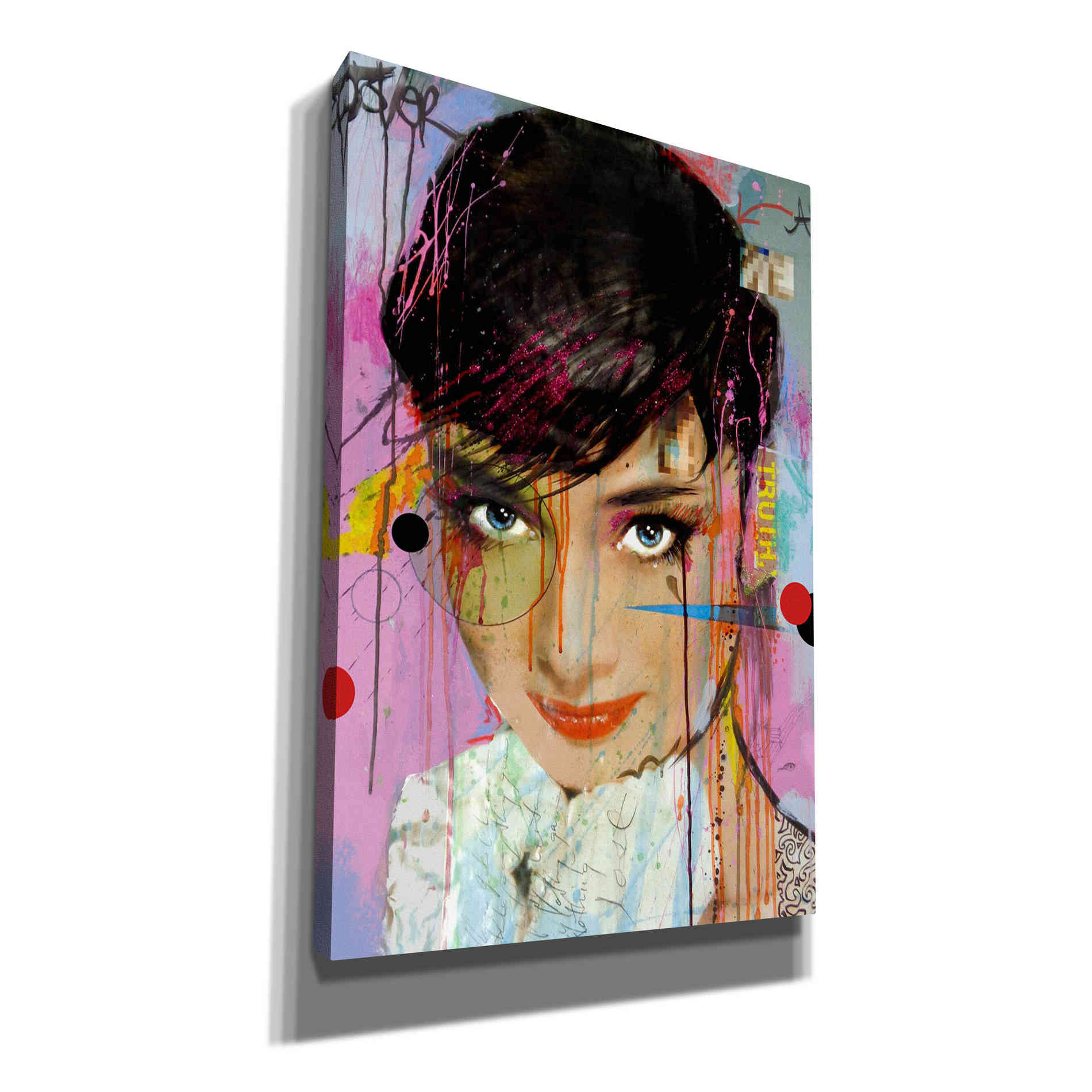 'Audrey On Ice' by Loui Jover, Canvas, Wall Art
