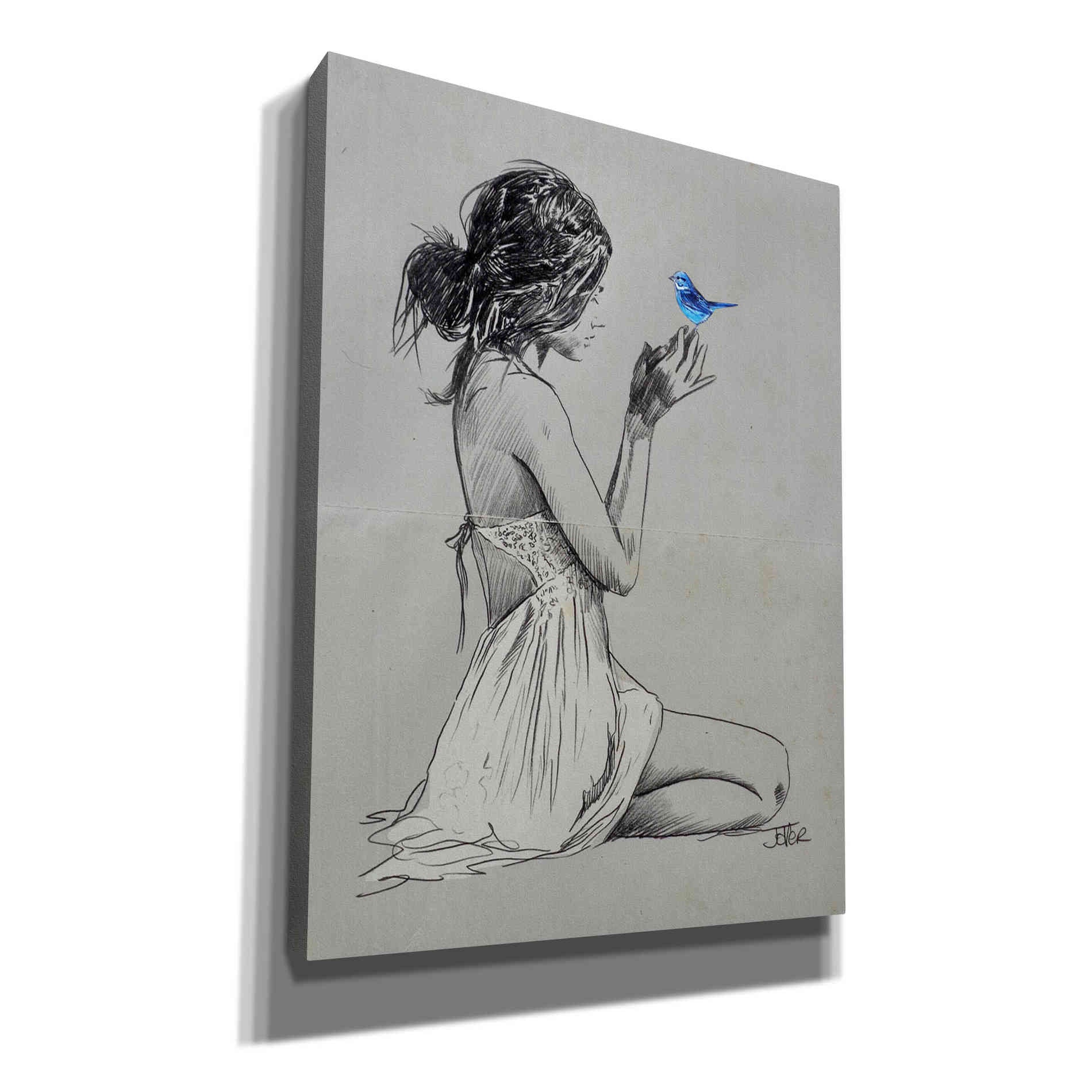 'Hope And Pray' by Loui Jover, Canvas, Wall Art