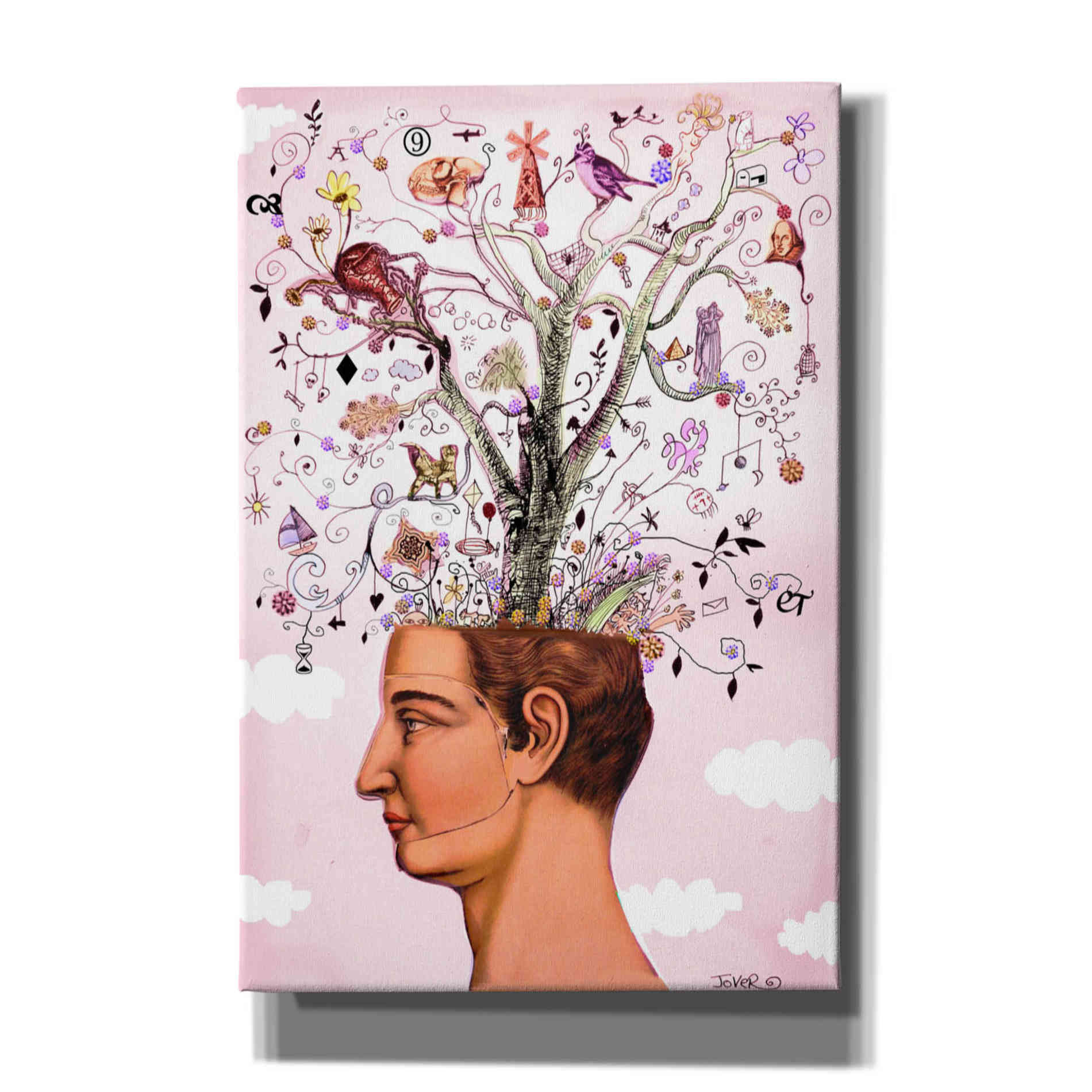 'Ideas' by Loui Jover, Canvas, Wall Art