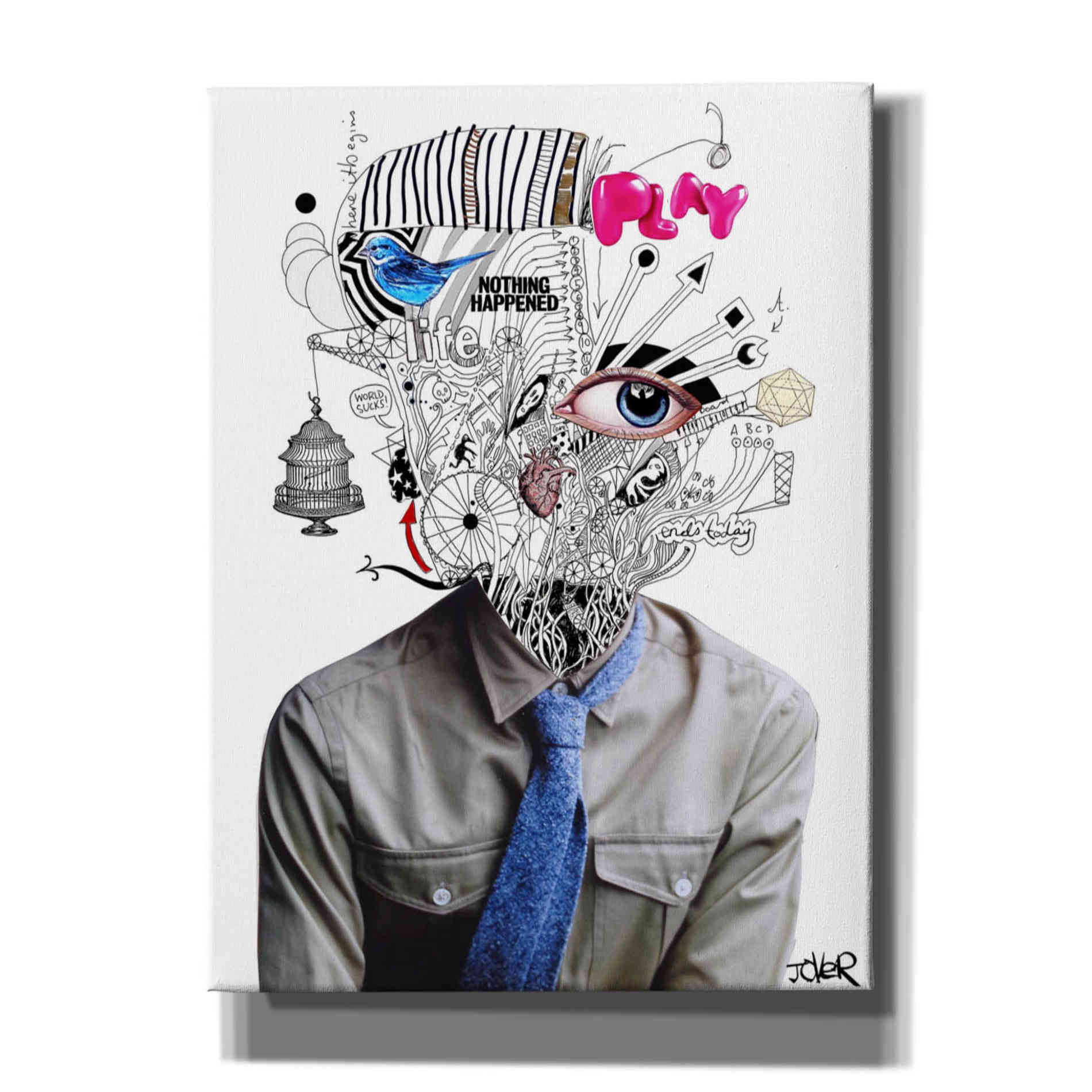 'The Introspect' by Loui Jover, Canvas, Wall Art