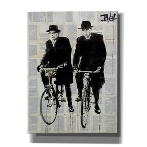 'Two Men On Bikes' by Loui Jover, Canvas, Wall Art