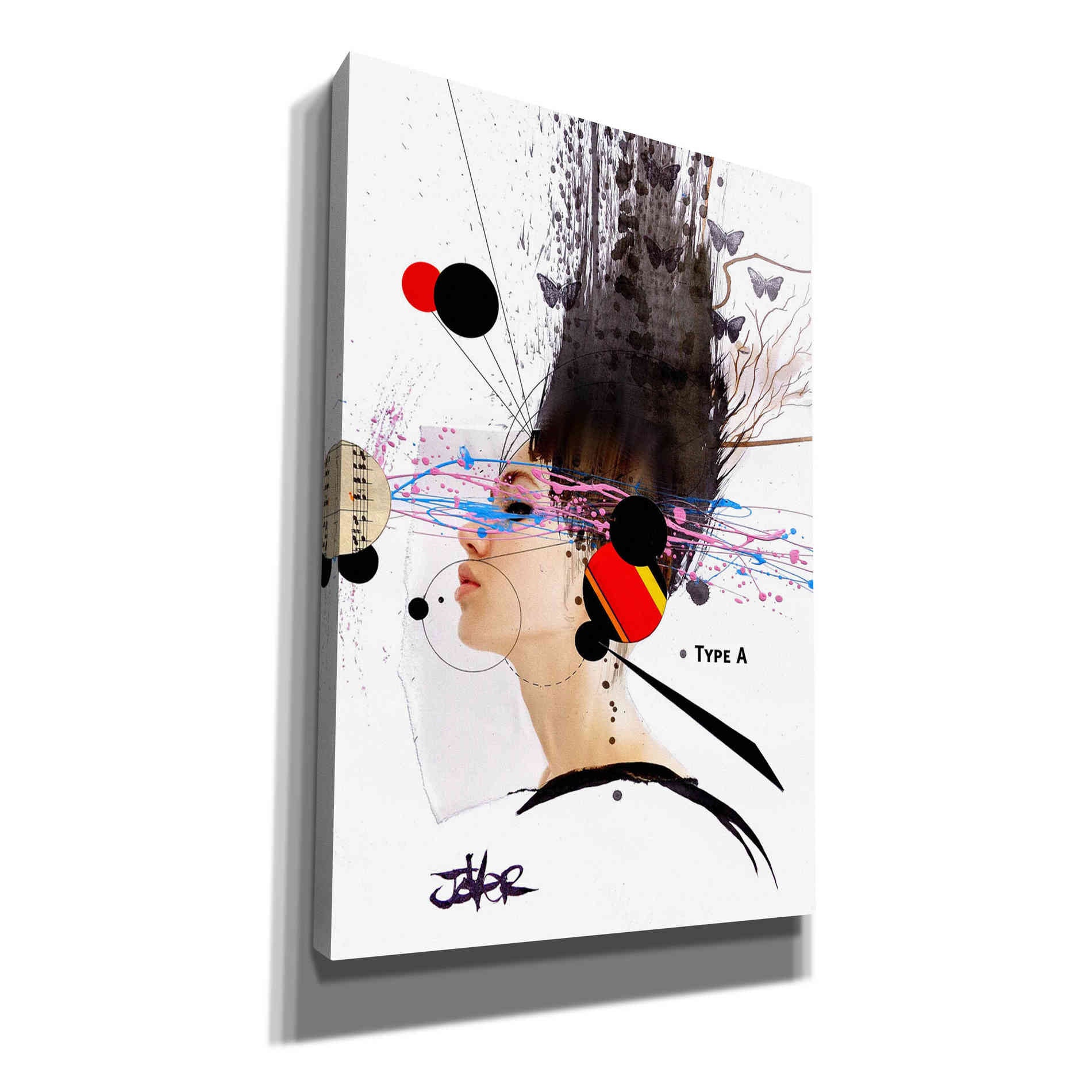 'Type A' by Loui Jover, Canvas, Wall Art