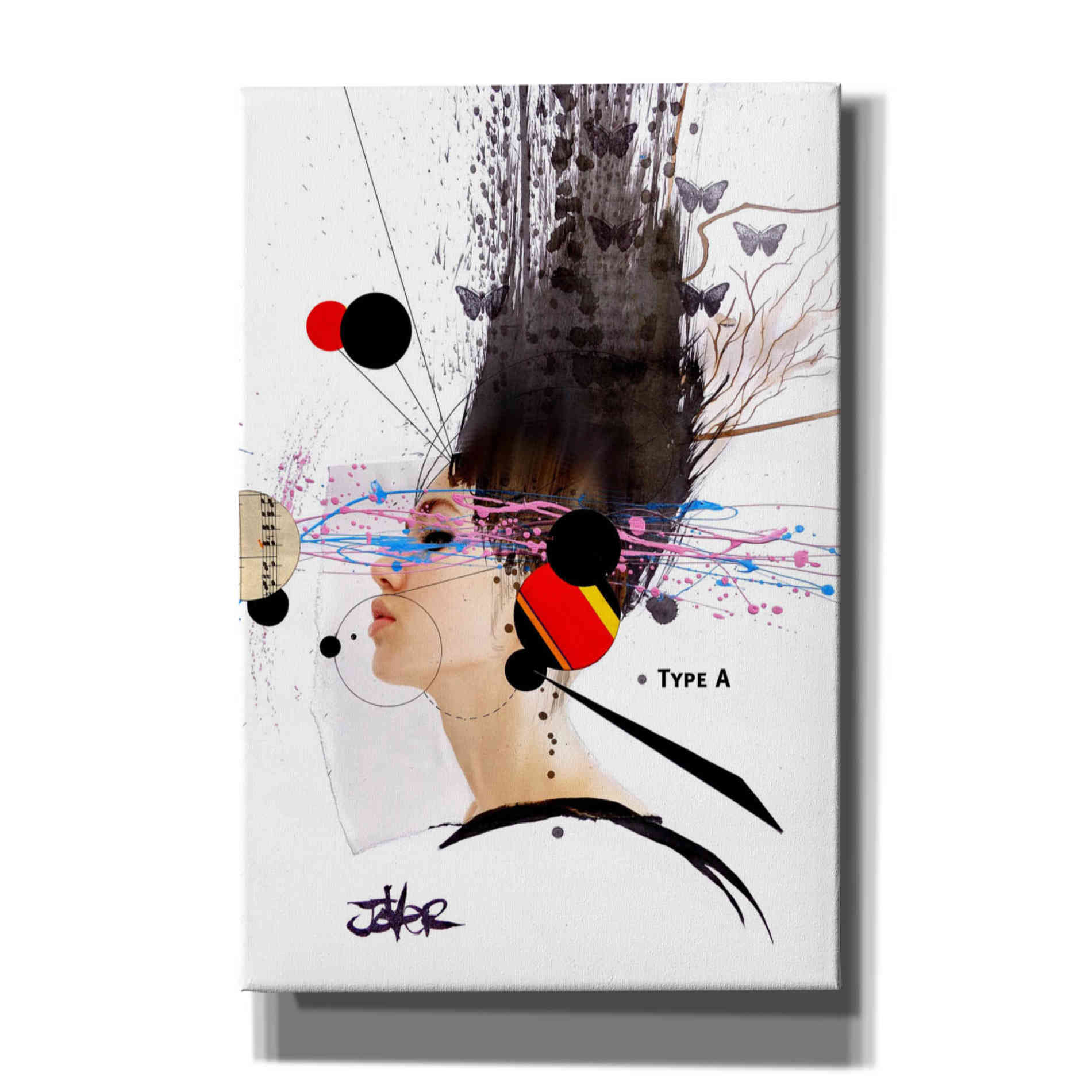 'Type A' by Loui Jover, Canvas, Wall Art