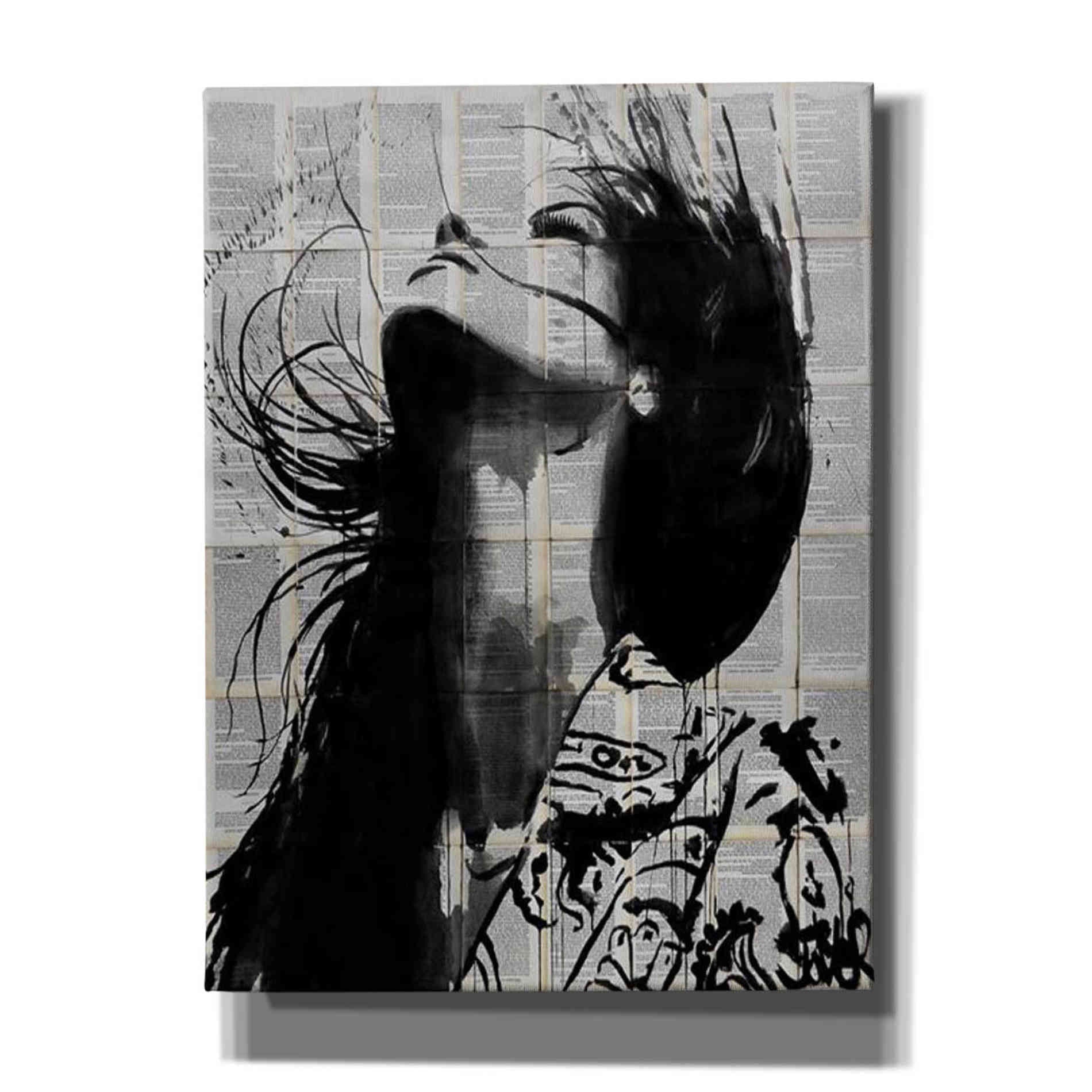 'Wild Flower' by Loui Jover, Canvas, Wall Art