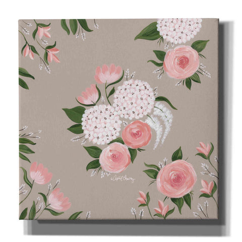 Image of 'Pink and White Floral' by April Chavez, Canvas, Wall Art