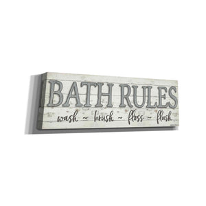'Bath Rules' by Susie Boyer, Canvas, Wall Art