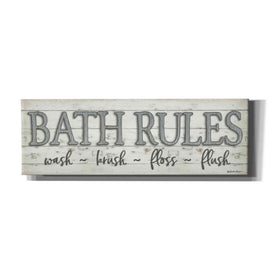 'Bath Rules' by Susie Boyer, Canvas, Wall Art
