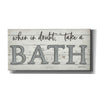 'When in Doubt Take a Bath' by Susie Boyer, Canvas, Wall Art