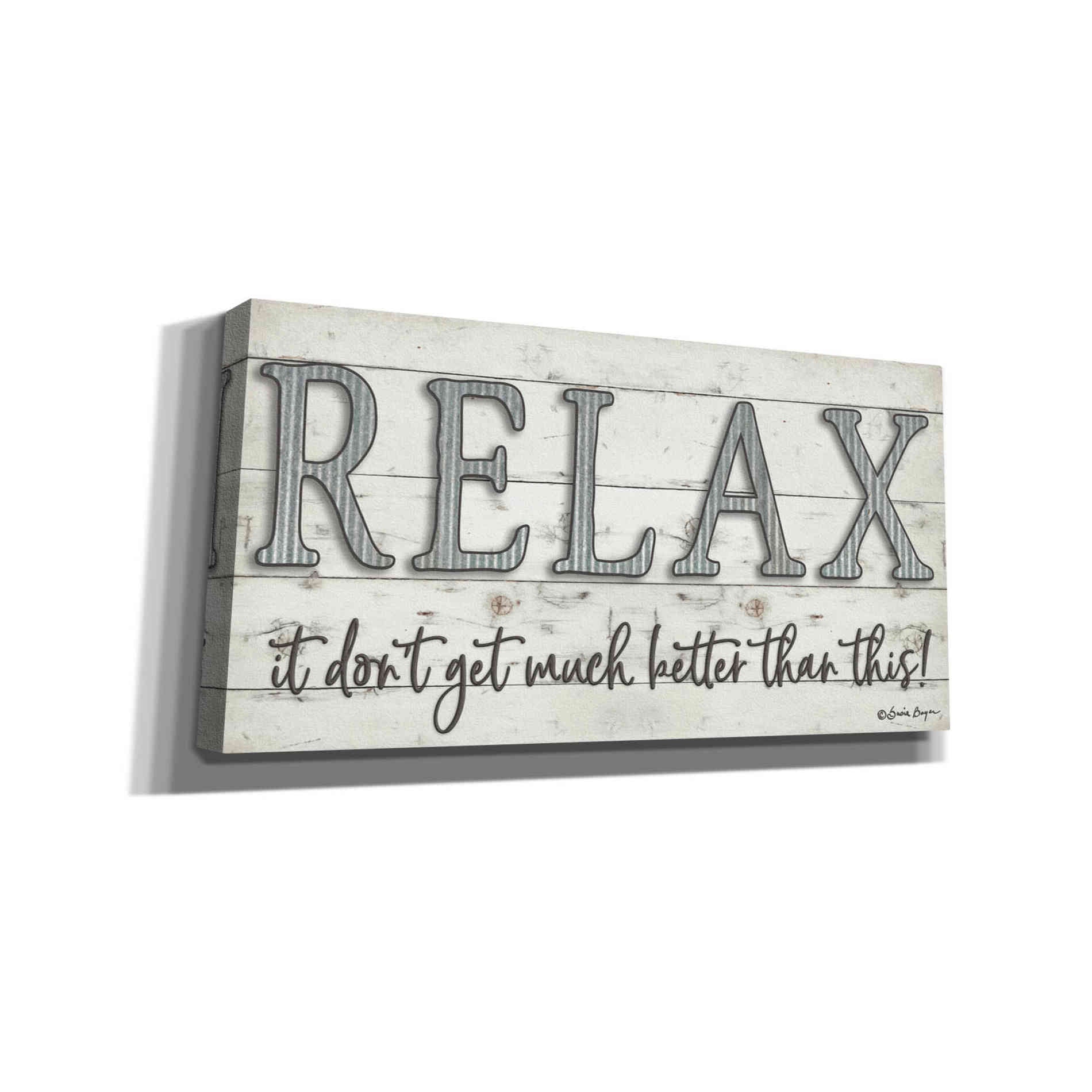 'Relax' by Susie Boyer, Canvas, Wall Art