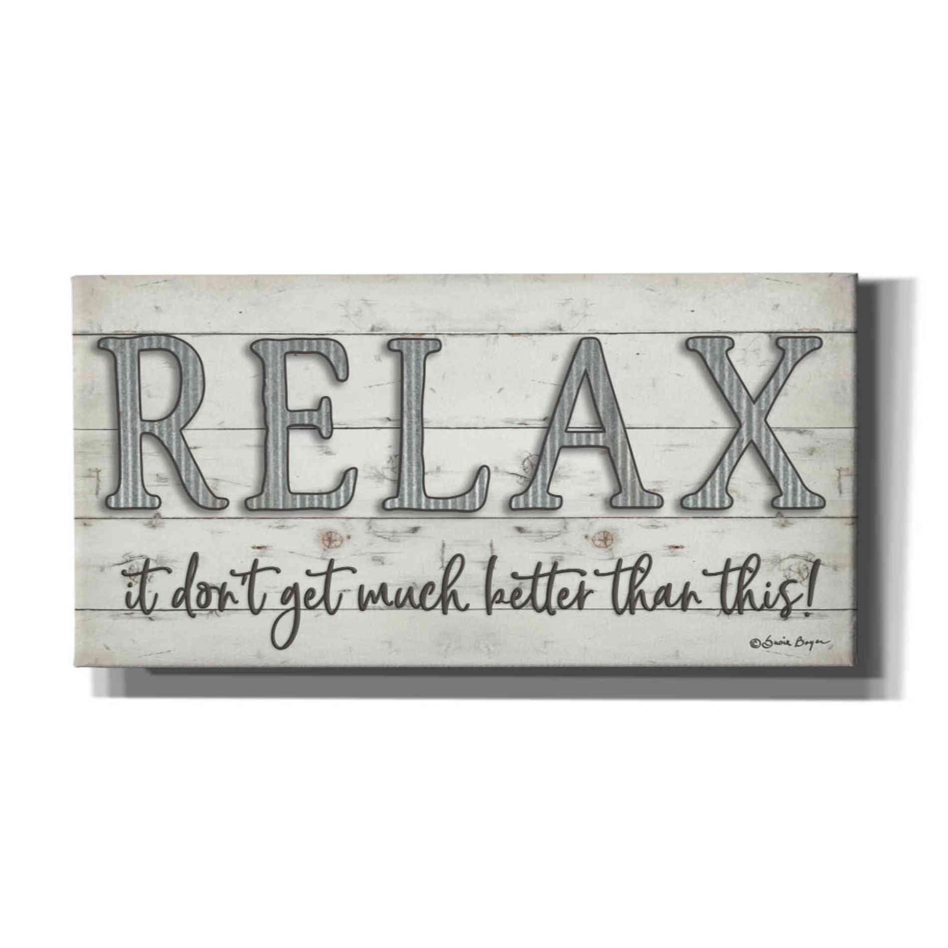 'Relax' by Susie Boyer, Canvas, Wall Art