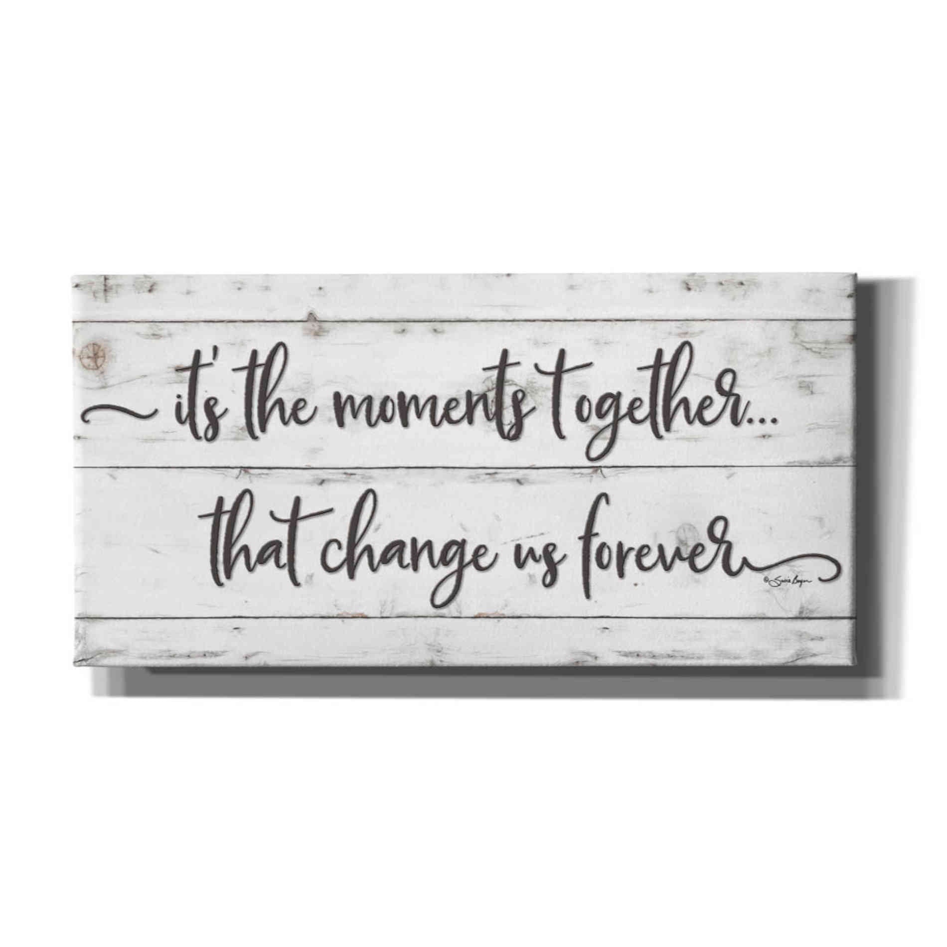 'It's the Moments Together' by Susie Boyer, Canvas, Wall Art