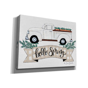 'Hello Spring Tulip Truck' by Sara Baker, Canvas, Wall Art