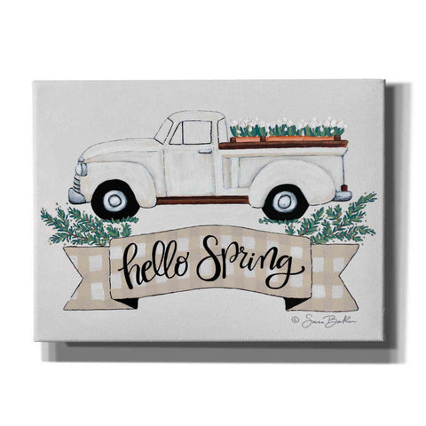 Image of 'Hello Spring Tulip Truck' by Sara Baker, Canvas, Wall Art