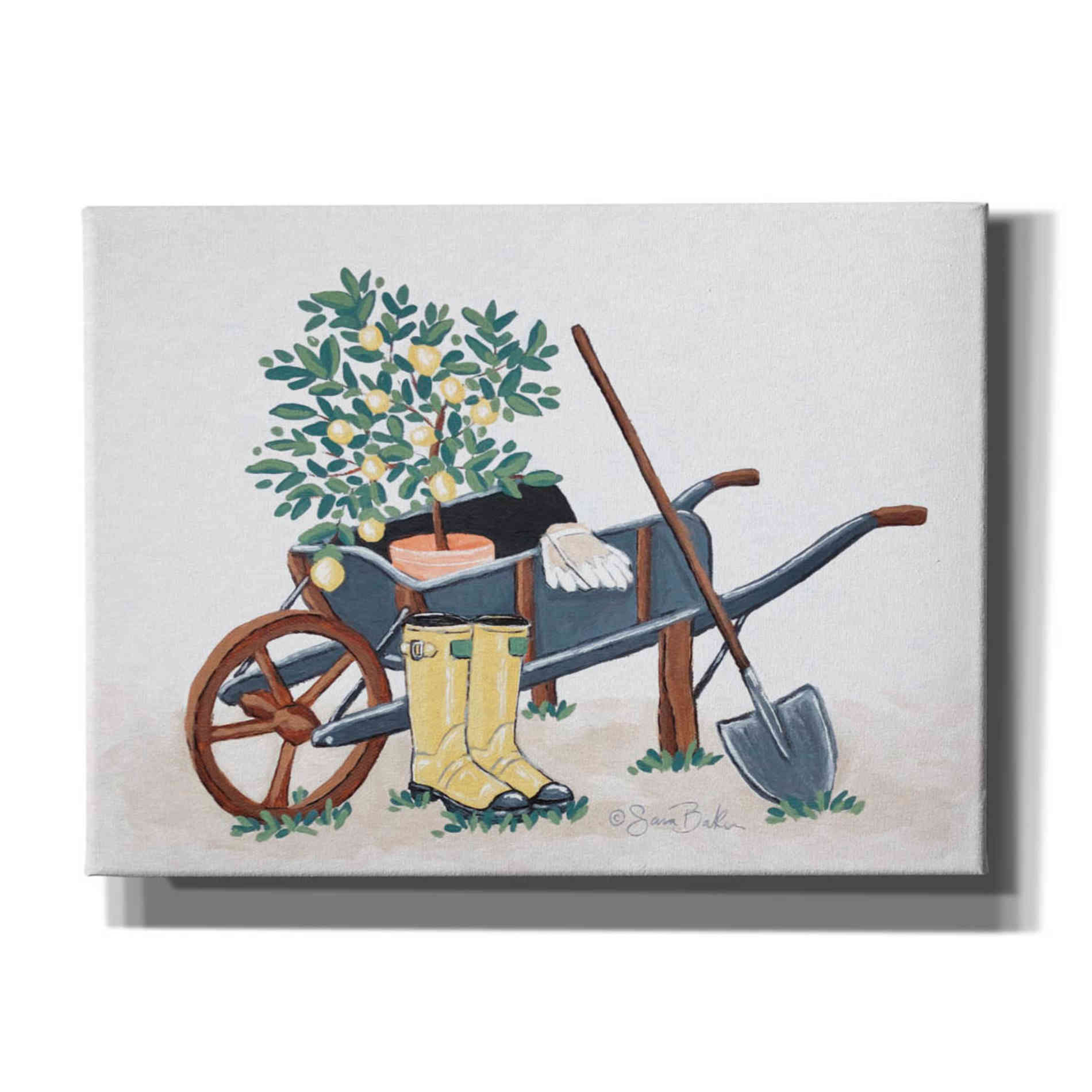 'Garden Time & Sunshine II' by Sara Baker, Canvas, Wall Art