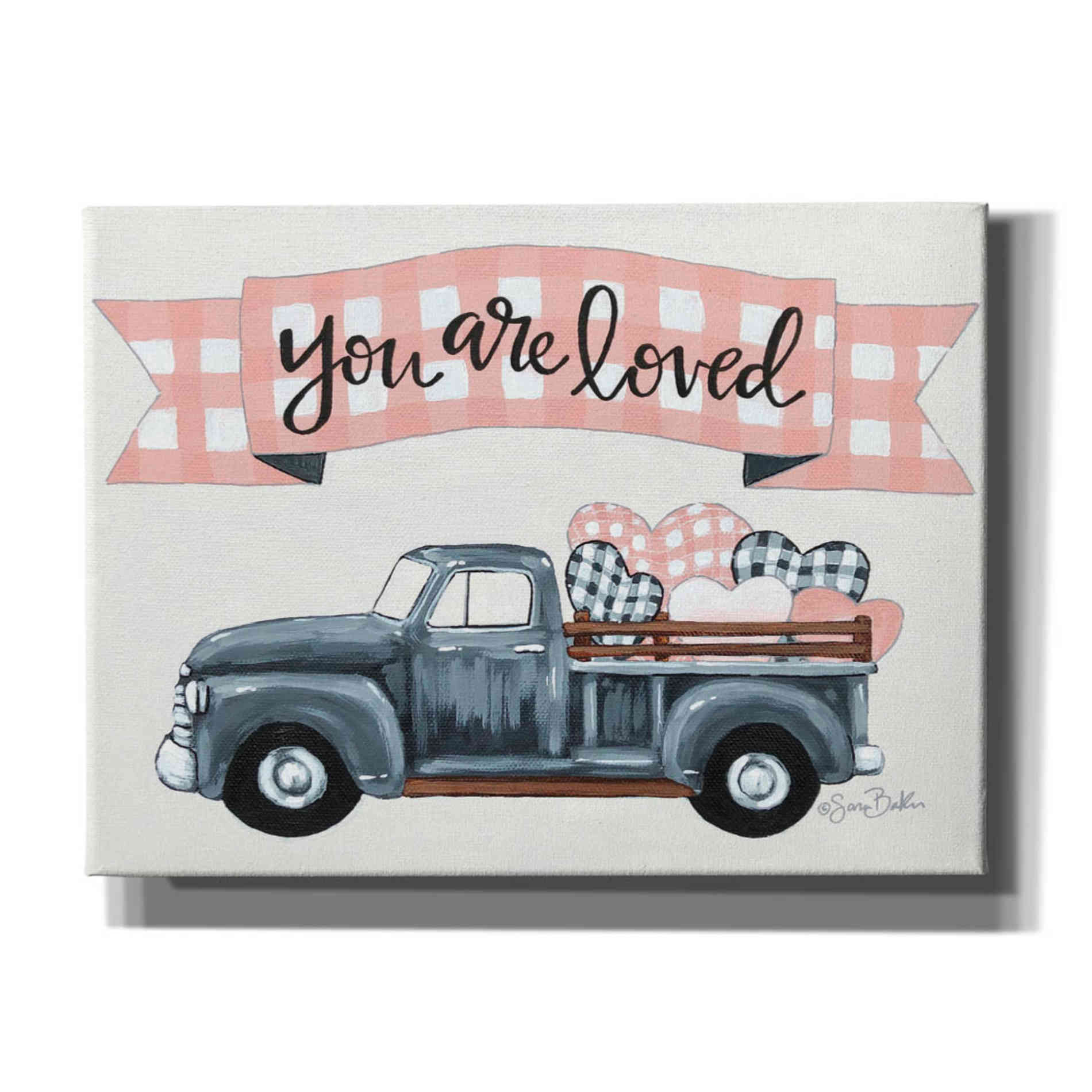 'You Are Loved' by Sara Baker, Canvas, Wall Art