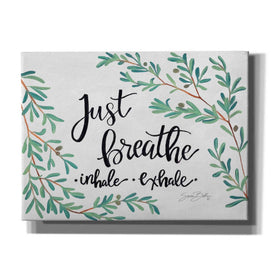 'Just Breathe Olive Stems' by Sara Baker, Canvas, Wall Art