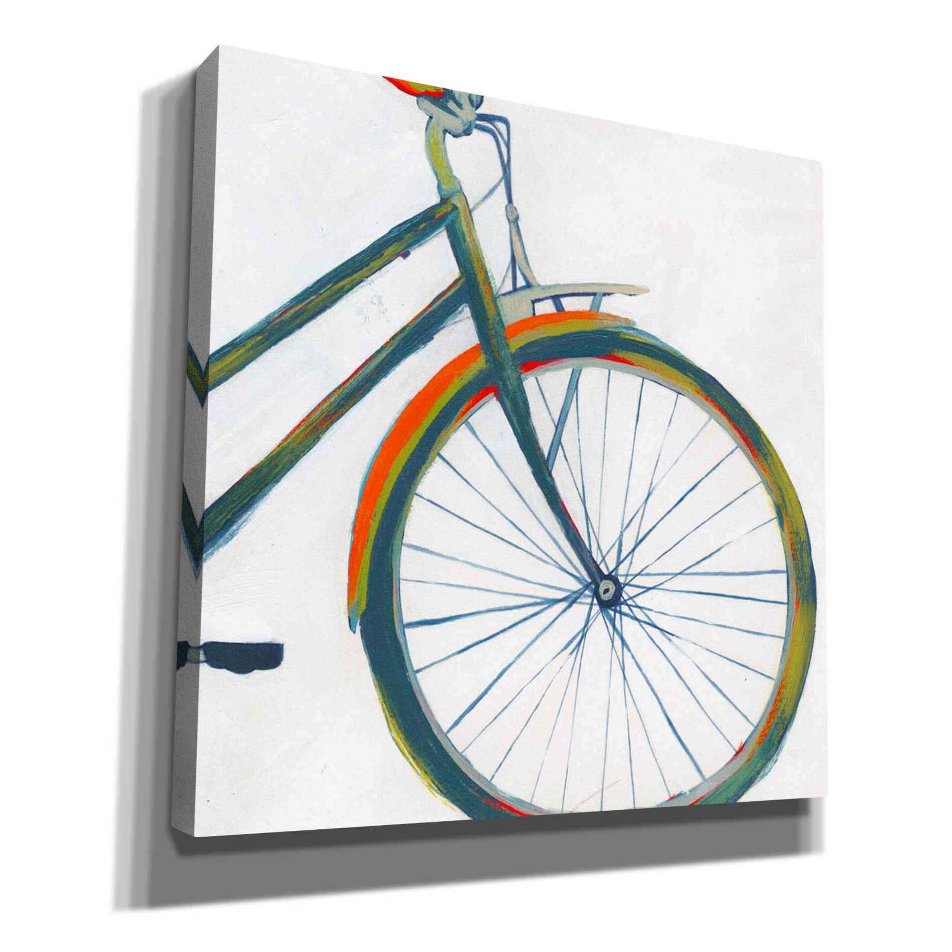 'Bicycle Diptych II' by Grace Popp, Canvas Wall Art