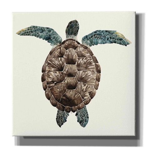 Image of 'Mosaic Turtle I' by Grace Popp, Canvas Wall Art