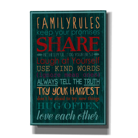 Image of 'Spice Family Rules I' by Grace Popp, Canvas Wall Art