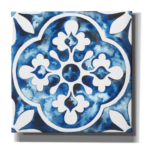 Image of 'Cobalt Tile I' by Grace Popp, Canvas Wall Art