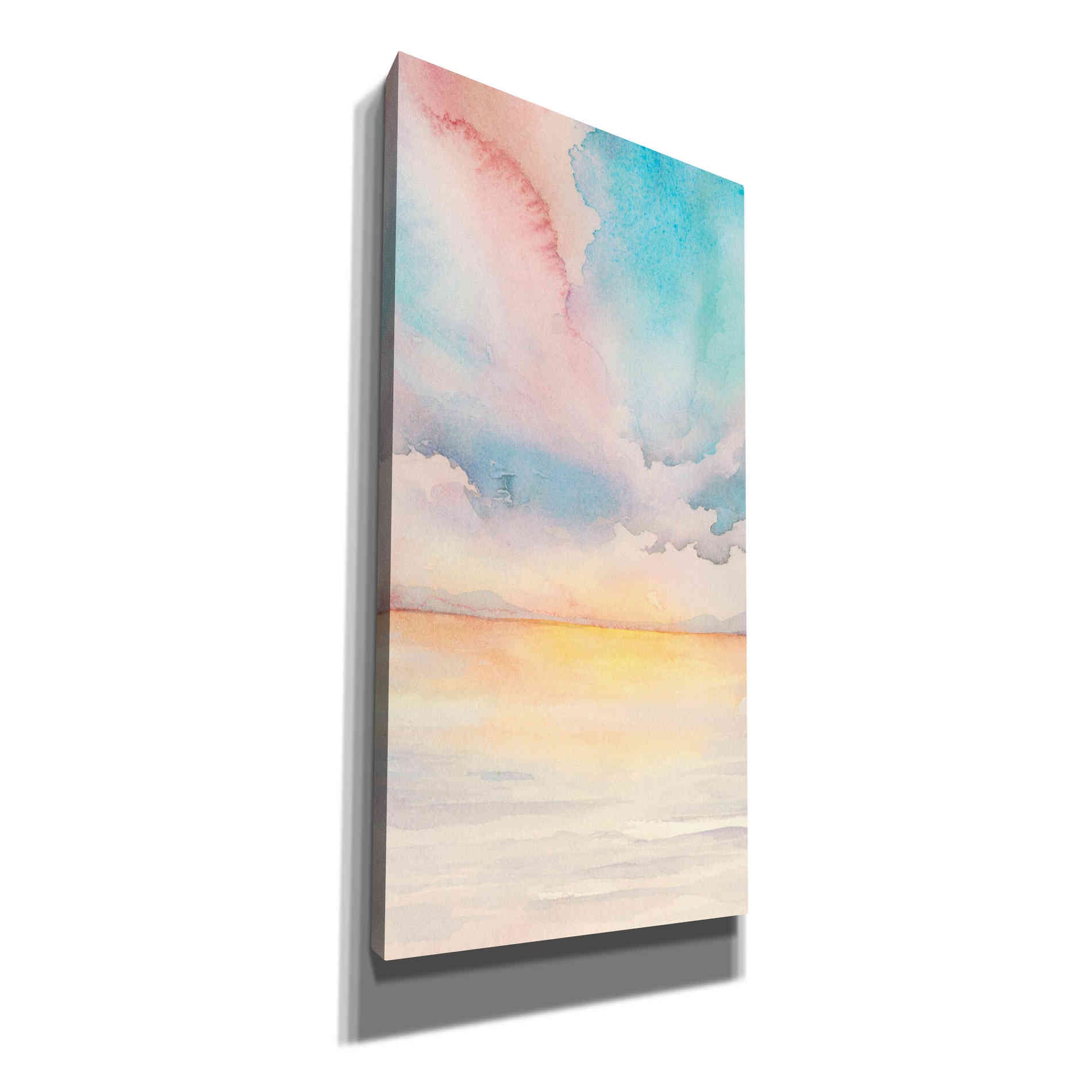 'Sea Sunset Triptych II' by Grace Popp, Canvas Wall Art
