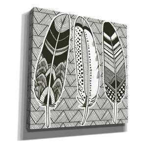 'Geo Feathers I Zentangle' by Sara Zieve Miller, Canvas Wall Art