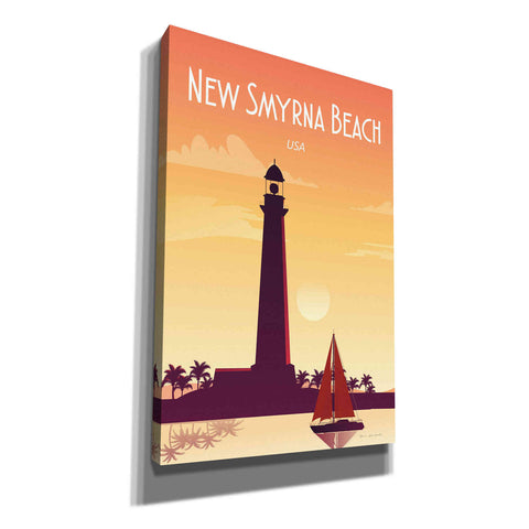 'New Smyrna Beach' by Omar Escalante, Canvas Wall Art