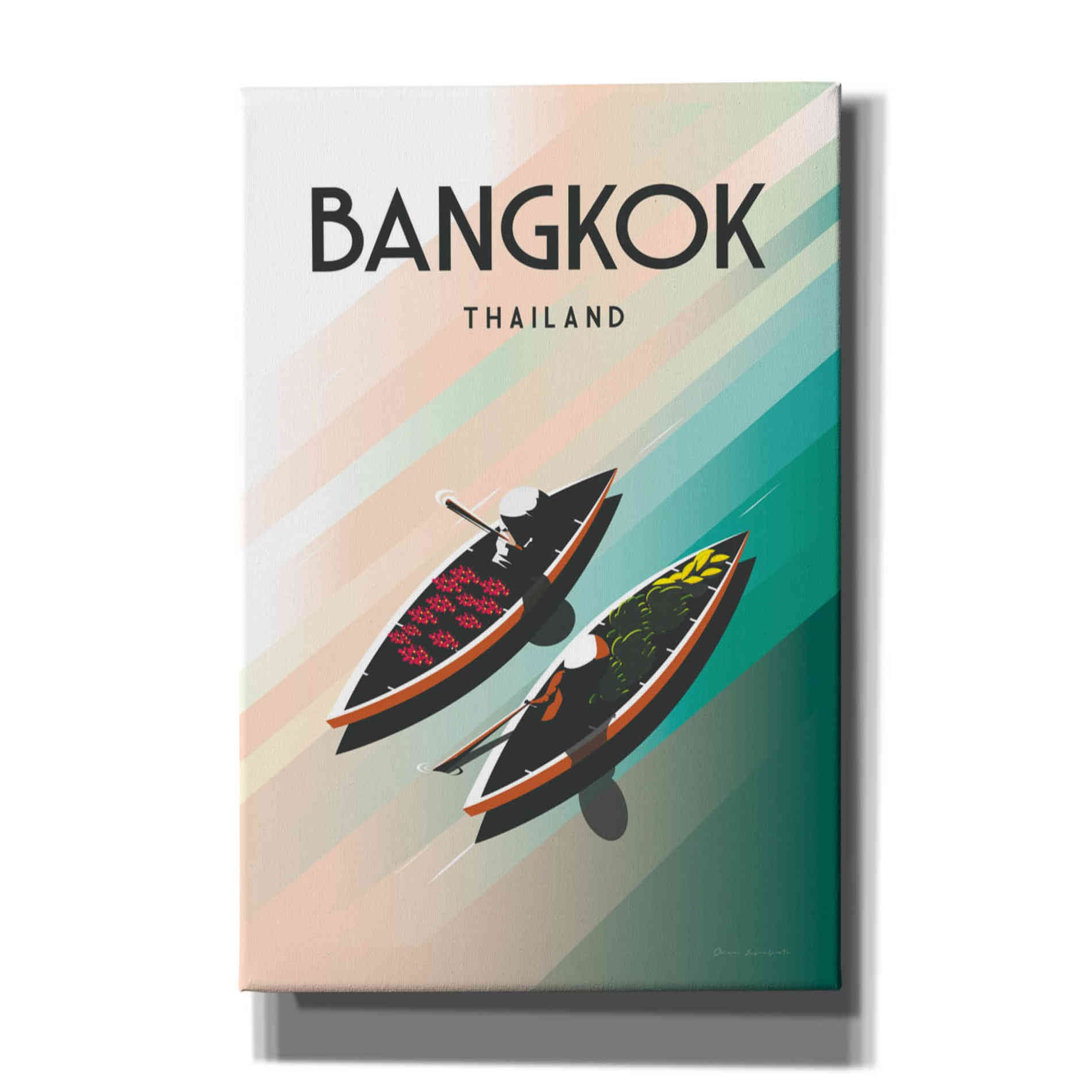 'Bangkok Thailand' by Omar Escalante, Canvas Wall Art