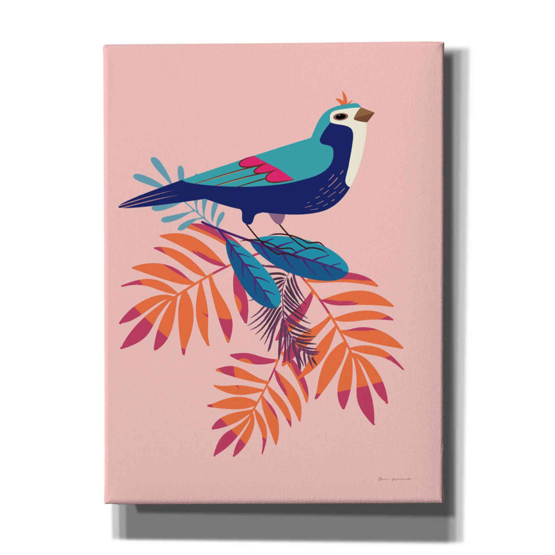 'Exotic Birds III' by Omar Escalante, Canvas Wall Art