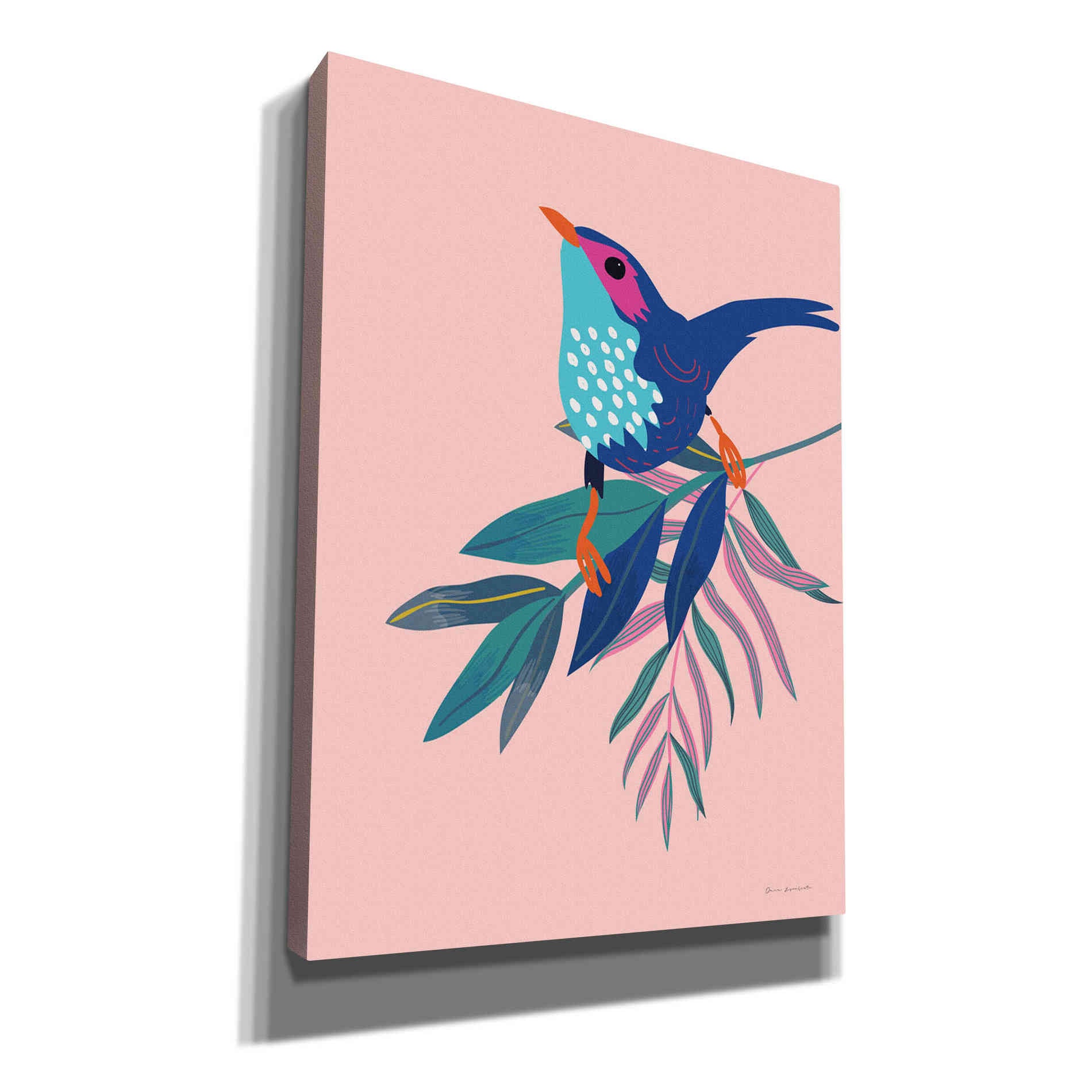 'Exotic Birds IV' by Omar Escalante, Canvas Wall Art