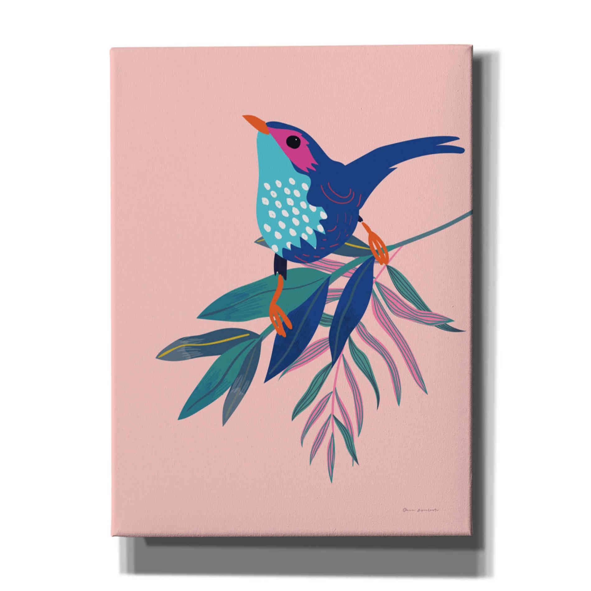 'Exotic Birds IV' by Omar Escalante, Canvas Wall Art