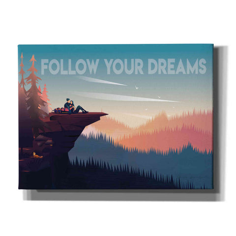 Image of 'Follow Your Dreams' by Omar Escalante, Canvas Wall Art