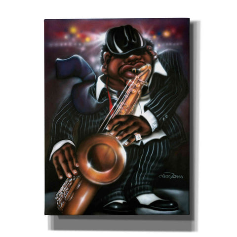 Image of 'Jazzman Moe' by Leonard Jones, Canvas Wall Art