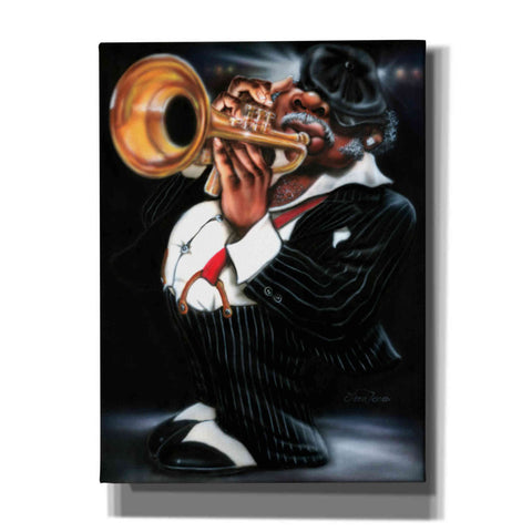 Image of 'Jazzman Papa Joe' by Leonard Jones, Canvas Wall Art