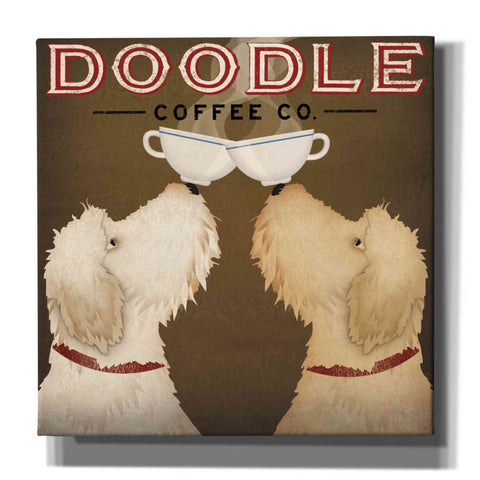 Image of 'Doodle Coffee Double II' by Ryan Fowler, Canvas Wall Art