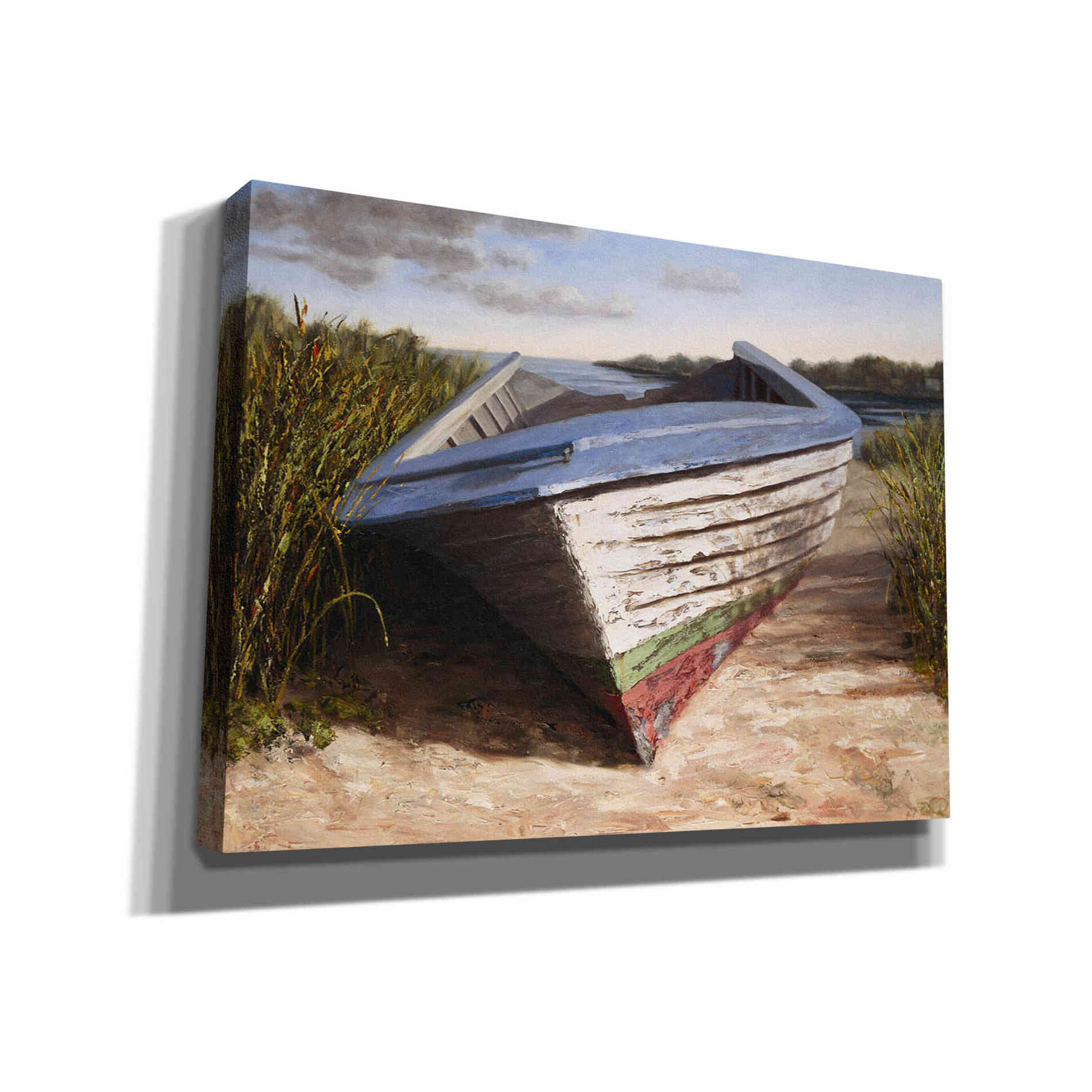 'Montauk Skiff' by Karl Soderlund, Canvas Wall Art